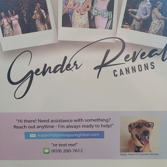 Gender Reveal Pink confetti cannons - Picture 2 of 3